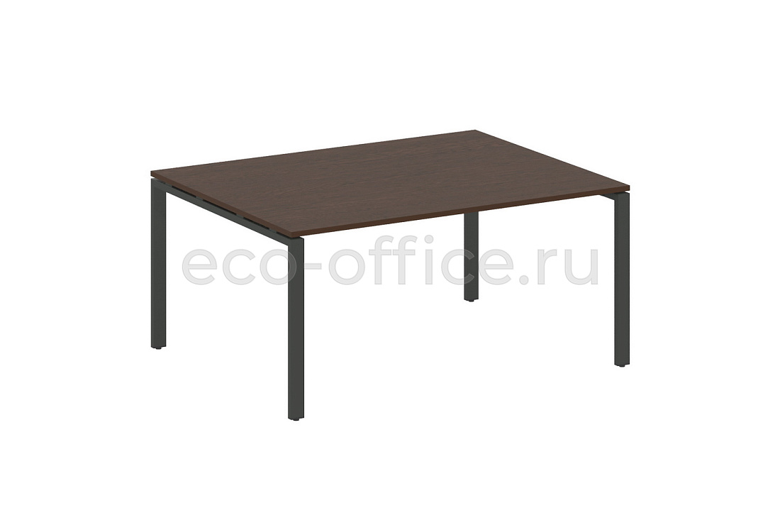 Стол переговорный (1 столешница) METAL SYSTEM STYLE БП.ПРГ-1.4 Венге Цаво / Антрацит металл  стоимость