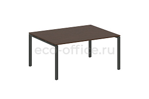Стол переговорный (1 столешница) METAL SYSTEM STYLE БП.ПРГ-1.4 Венге Цаво / Антрацит металл фото