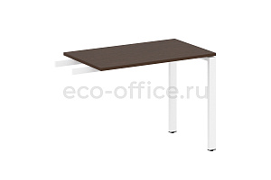 Приставной элемент на П-образном м/к METAL SYSTEM STYLE БП.ПР-3 Венге Цаво / Белый металл фото