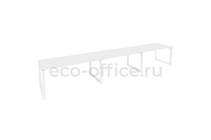 Рабочая станция на O-образном м/к ONIX O.MO-RS-3.4.8 Белый Бриллиант / Белый металл фото