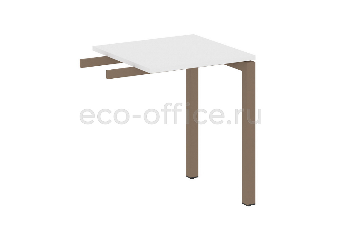 Приставной элемент на П-образном м/к METAL SYSTEM QUATTRO 5x5 50БП.ПР-1 Белый / Мокко металл купить в Москве