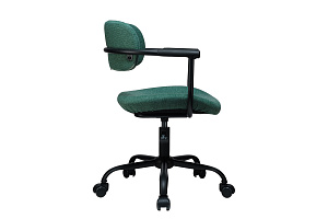 Кресло ECO-CHAIR KOLIN W-231 Сине-зелёная ткань фото