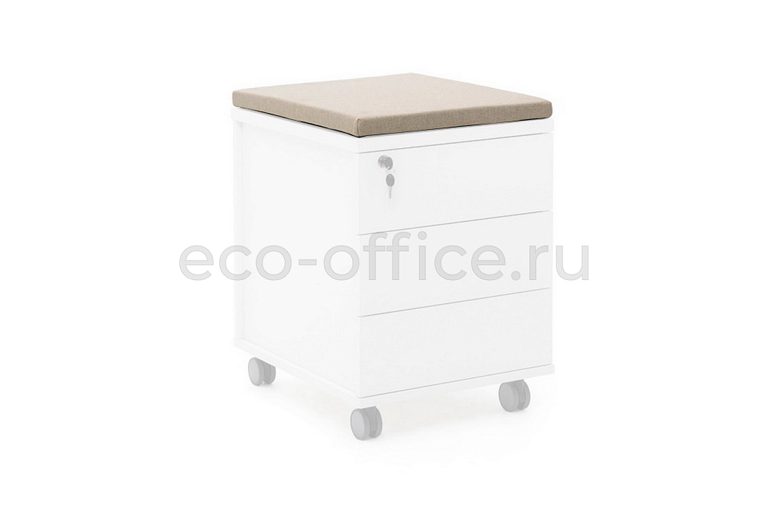 Подушка на тумбу TOUR seat Ped 44cm KITON 01 Бежевая ткань  стоимость