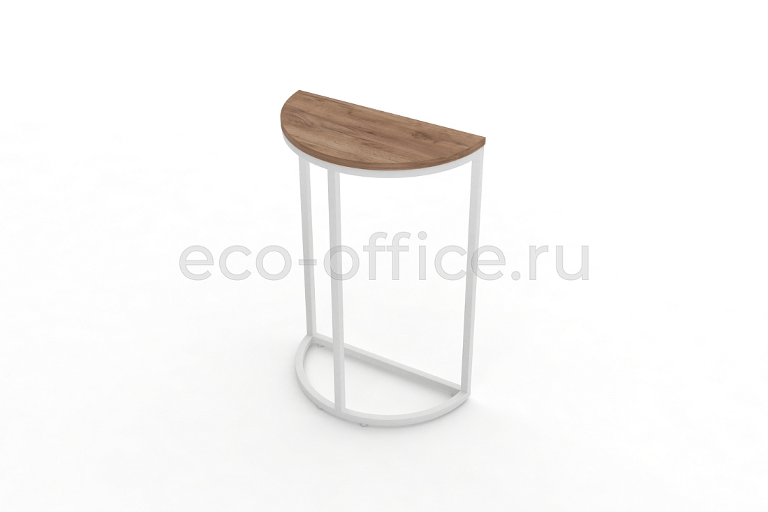 Стол журнальный SLICE-750 Дуб Табак / Белый металл  стоимость