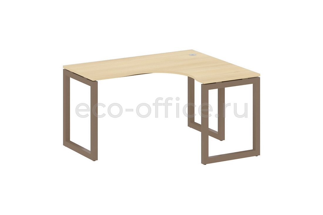 Стол криволинейный правый METAL SYSTEM QUATTRO 5x5 50БО.СА-3 Пр Акация Лорка / Мокко металл  стоимость