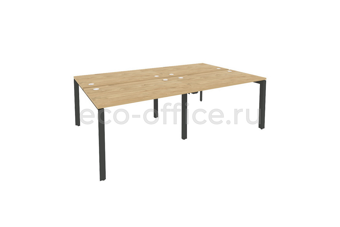 Рабочая станция на П-образном м/к ONIX O.MP-D.RS-4.2.7 Тиквуд Светлый / Антрацит металл  стоимость