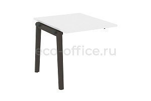 Проходной наборный элемент переговорного стола ONIX WOOD OW.NPRG-0 Белый Бриллиант / Дуб Тёмный фото