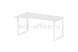Стол криволинейный левый METAL SYSTEM STYLE БО.СА-1 (L) Белый / Белый металл фото