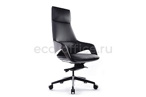 Кресло руководителя RV Design AURA FK005-A Чёрная кожа фото