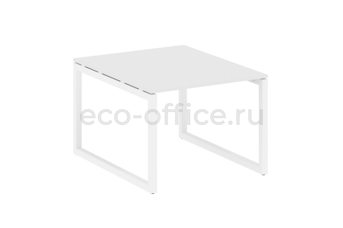 Стол переговорный (1 столешница) METAL SYSTEM QUATTRO 5x5 50БО.ПРГ-1.1 Белый / Белый металл  стоимость