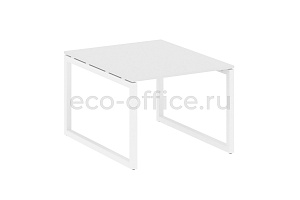 Стол переговорный (1 столешница) METAL SYSTEM QUATTRO 5x5 50БО.ПРГ-1.1 Белый / Белый металл фото