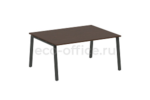 Стол переговорный (1 столешница) METAL SYSTEM STYLE БА.ПРГ-1.4 Венге Цаво / Антрацит металл фото
