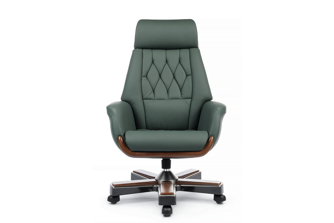 кресло руководителя rv design byron ys1505a зелёная кожа фото