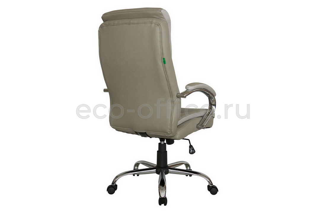Кресло руководителя RV Chair HOOP 9131 Серо-бежевая экокожа  стоимость