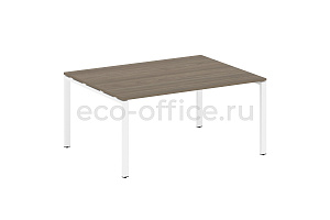 Стол переговорный (1 столешница) METAL SYSTEM STYLE БП.ПРГ-1.4 Вяз Благородный / Белый металл фото