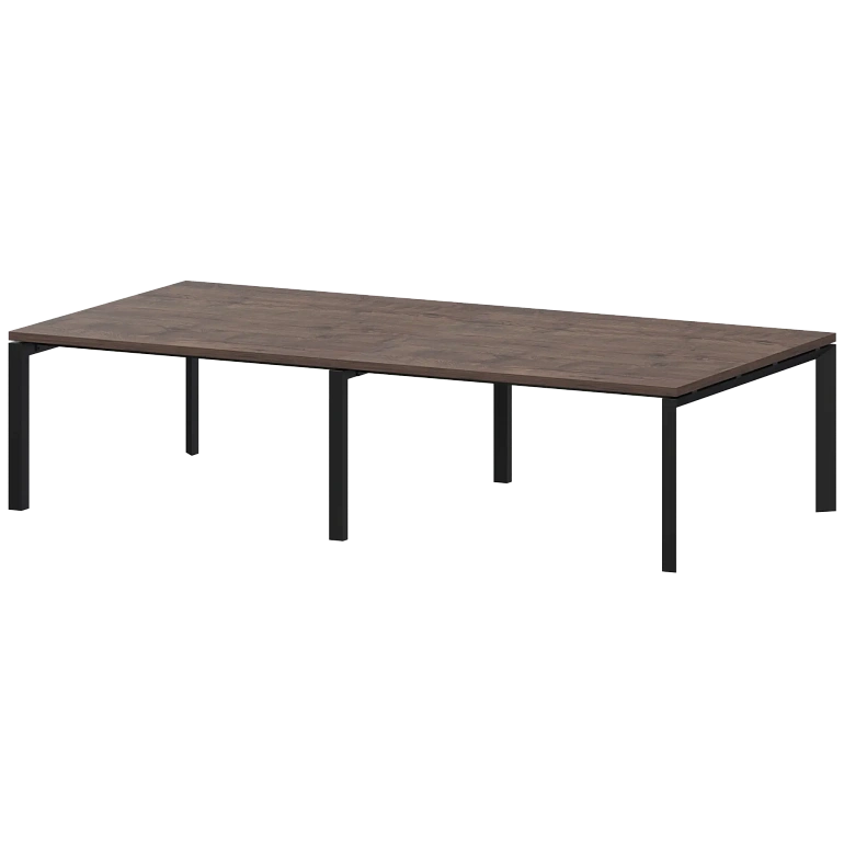 стол переговорный на металлокаркасе protech ктм-28.14.38 дуб апрель/черный фото