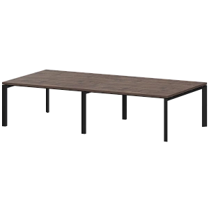 Стол переговорный на металлокаркасе Protech КТМ-28.14.38 Дуб апрель/Черный фото