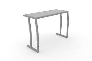 Стол учебный двухместный DESK DK-1100S Серый / Серый металл фото