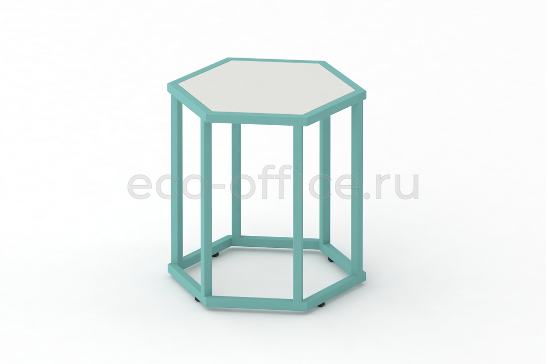 Стол журнальный HEX-450 ColorPastel Сатин / Светло-зелёный (RAL 6027)  стоимость
