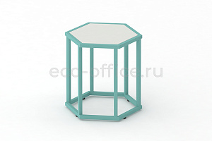 Стол журнальный HEX-450 ColorPastel Сатин / Светло-зелёный (RAL 6027) фото
