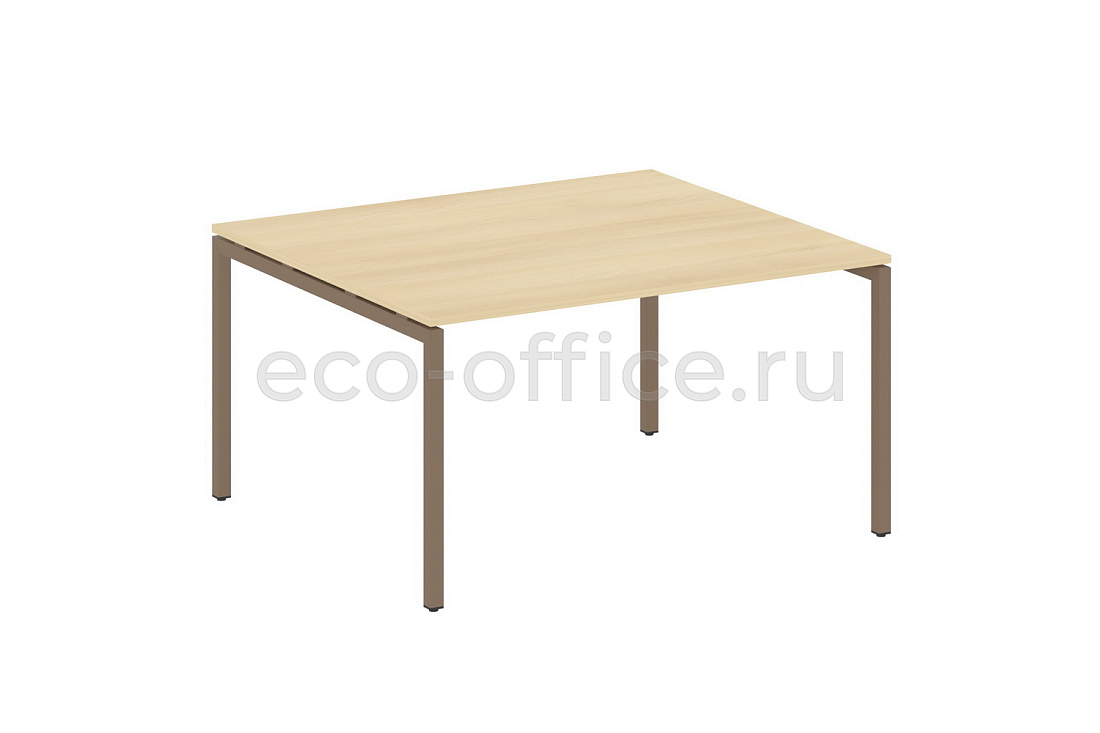 Стол переговорный (1 столешница) METAL SYSTEM QUATTRO 4x4 40БП.ПРГ-1.3 Акация Лорка / Мокко металл  стоимость