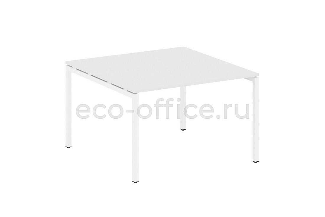 Стол переговорный (1 столешница) METAL SYSTEM QUATTRO 4x4 40БП.ПРГ-1.2 Белый / Белый металл  стоимость