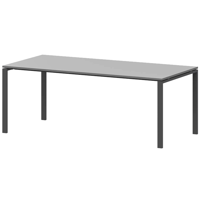 стол на металлокаркасе для заседаний protech ам-0058 серый/антрацит фото