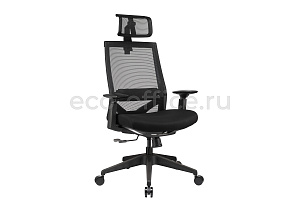 Кресло эргономичное ECO-CHAIR М3 Light Чёрная сетка / Чёрная ткань фото
