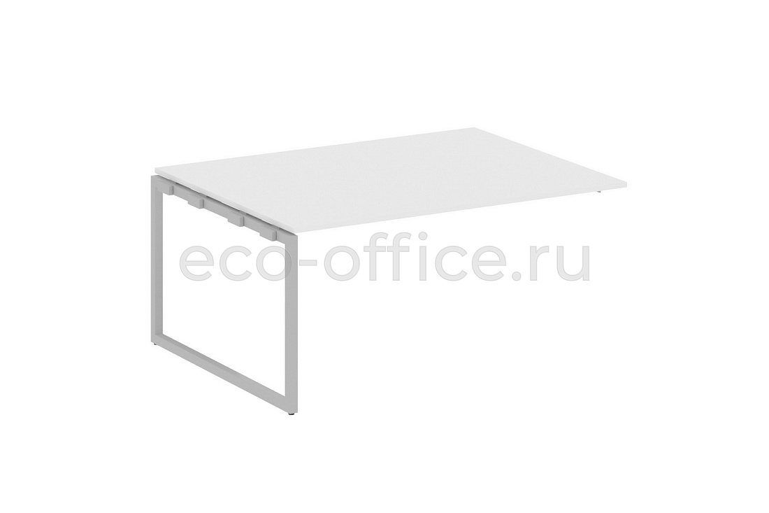 Проходной наборный элемент переговорного стола METAL SYSTEM QUATTRO 4x4 40БО.ППРГ-4 Белый / Серый металл  стоимость