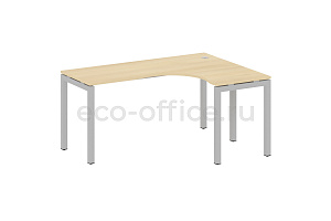 Стол криволинейный правый METAL SYSTEM QUATTRO 5x5 50БП.СА-4 Пр Акация Лорка / Серый металл фото