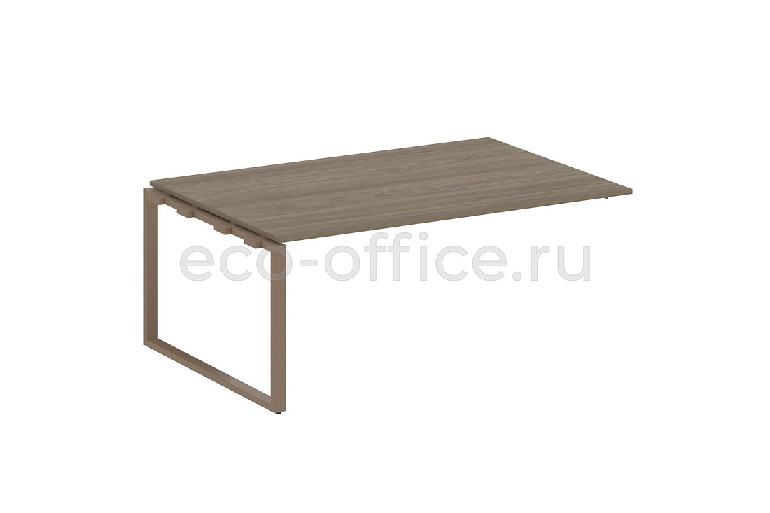 Проходной наборный элемент переговорного стола METAL SYSTEM STYLE БО.ППРГ-5 Вяз Благородный / Мокко металл  стоимость