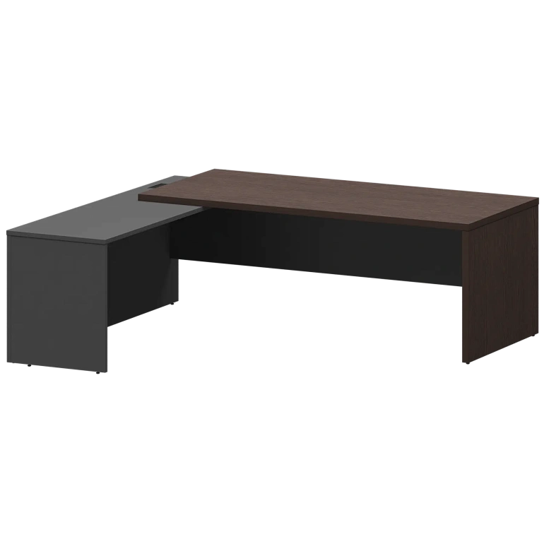 стол руководителя левый protech kzp-22l дуб венге/графит фото