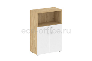 Шкаф средний широкий SHIFT SK.ST-2.1 Тиквуд Светлый / Белый Бриллиант фото