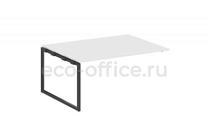 Проходной наборный элемент переговорного стола METAL SYSTEM QUATTRO 4x4 40БО.ППРГ-4 Белый / Антрацит металл фото