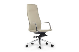 Кресло руководителя RV Design PLAZA FK004-A13 Бежевая кожа фото