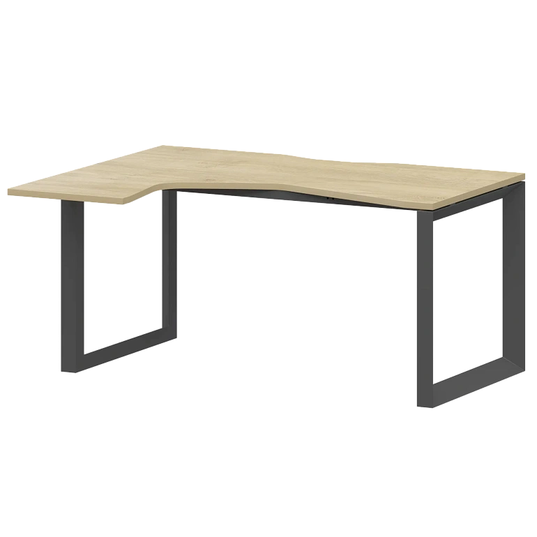 стол эргономичный левый на металлокаркасе protech нтмп.о-040.лв баттл рок/антрацит фото