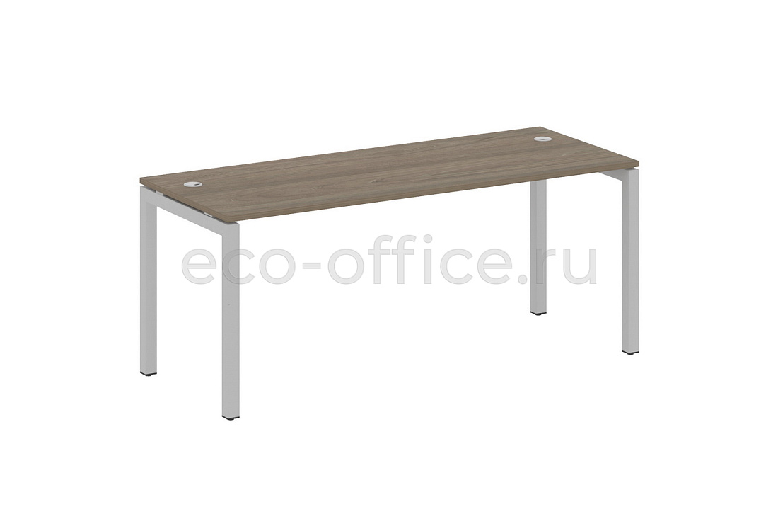 Стол письменный METAL SYSTEM QUATTRO 5x5 50БП.СП-5 Вяз Благородный / Серый металл купить в Москве