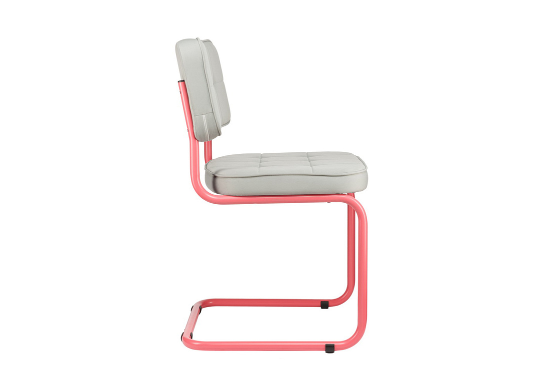 комплект конференц-кресел eco-chair colombo comfort clm-05 серый велюр / винтажная роза металл фото