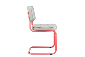 Конференц-кресло ECO-CHAIR COLOMBO Comfort CLM-05 Серый велюр / Винтажная роза металл фото