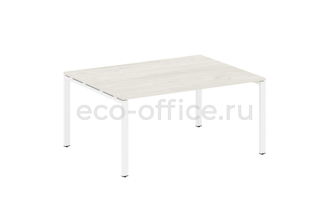 Стол переговорный (1 столешница) METAL SYSTEM STYLE БП.ПРГ-1.4 Дуб Наварра / Белый металл  стоимость