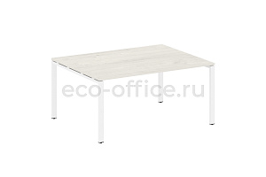 Стол переговорный (1 столешница) METAL SYSTEM STYLE БП.ПРГ-1.4 Дуб Наварра / Белый металл фото