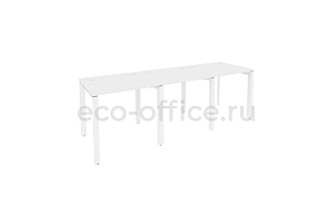 Рабочая станция на П-образном м/к ONIX O.MP-RS-3.0.7 Белый Бриллиант / Белый металл фото