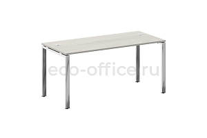 Стол рабочий руководителя METAL SYSTEM DIRECT БП.СРР-4.7 Дуб Наварра / Нержавеющая сталь фото