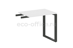 Приставной элемент на О-образном м/к METAL SYSTEM STYLE БО.ПР-2 Белый / Антрацит металл фото