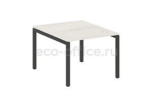 Стол переговорный (1 столешница) METAL SYSTEM QUATTRO 5x5 50БП.ПРГ-1.1 Дуб Наварра / Антрацит металл фото