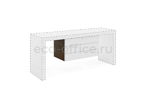 Тумба подвесная 3 ящика KYO KY3017 002 301 Орех / Белый фото