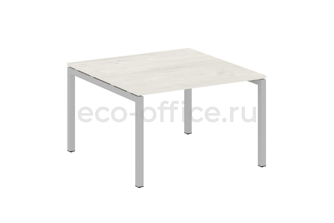 Стол переговорный (1 столешница) METAL SYSTEM QUATTRO 5x5 50БП.ПРГ-1.2 Дуб Наварра / Серый металл  стоимость