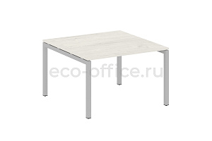 Стол переговорный (1 столешница) METAL SYSTEM QUATTRO 5x5 50БП.ПРГ-1.2 Дуб Наварра / Серый металл фото