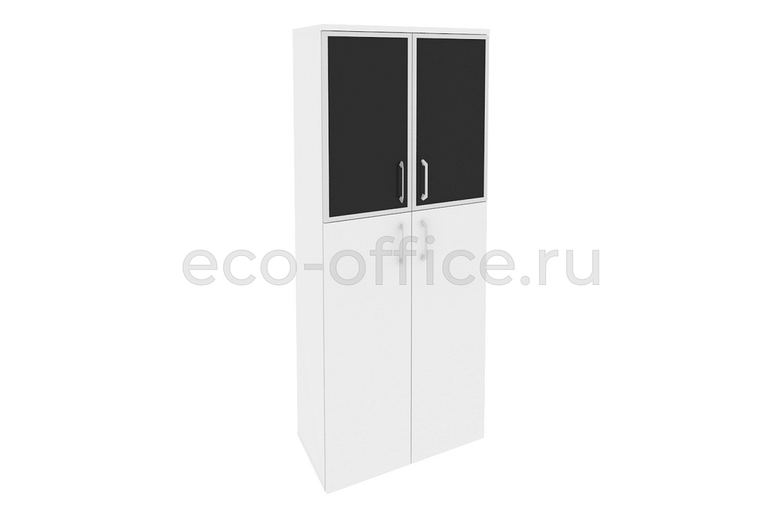 Шкаф высокий широкий ONIX O.ST-1.7 R black Белый Бриллиант купить в Москве