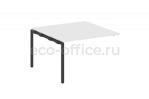 Проходной наборный элемент переговорного стола METAL SYSTEM QUATTRO 4x4 40БП.ППРГ-2 Белый / Антрацит металл фото
